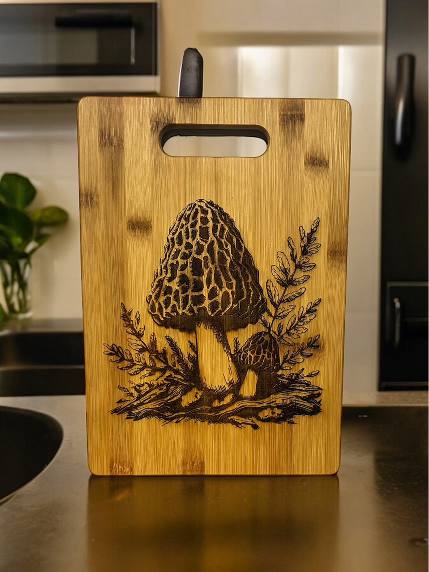 Cutting Board - Morel Mushroom